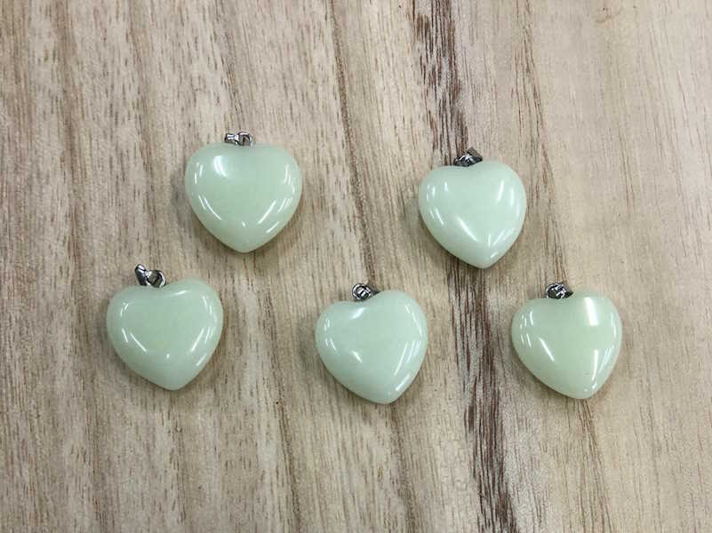 Colgante Corazón Jade 2 cm